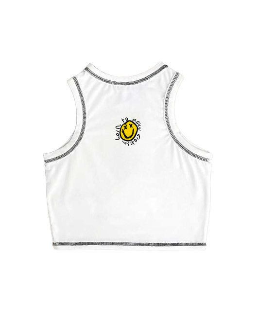 CROP TOP SMILEY FACE