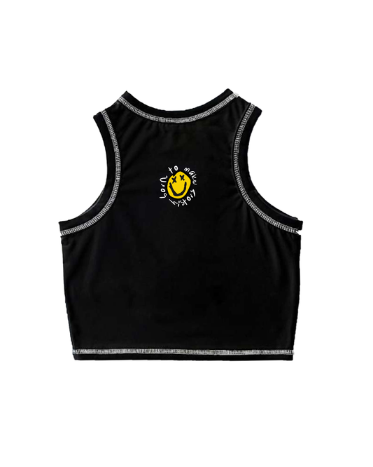CROP TOP SMILEY FACE